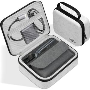 sarlar Carrying Case for RayNeo Air 3s Pro AR/XR Glasses, Odorless Felt Hard Shell Case for Original Eyewear Box, Pocket TV, HDMI/USB-C Charging Adapter, Portable Protection for Travel Storage