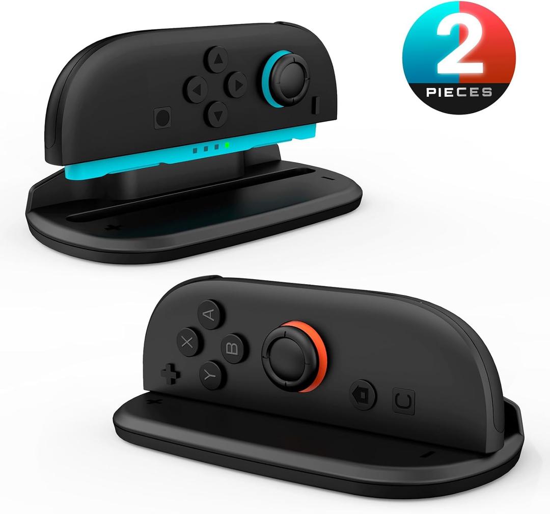 SUPCASE for Nintendo Switch 2 Mouse Grip, [2 Pack] [Ergonomic Design] [Aim Assist] Shooter Games Mouse Grip Adapter Compatible with Switch 2 Joy Con Controllers 2025, Black