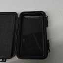 Shockproof Box, Plastic Protective Hard Case, Outdoor Survival Box Hard Drive Case, Protective Grip Carry Phone Case Airtight Outdoor Survival Storage Container (L, Black)