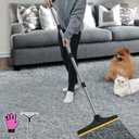 B-Land Carpet Rake for Pet Hair Removal, Reusable Pet Hair Remover with 60 Adjustable Long Handle, Carpet Scraper Dog Cat Hair Remover Tool for Rugs, Mats
