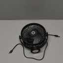 Magnetic Cruise Fan with 8000mAh Rechargeable Battery, LED Light, Timer&Power Output, Magnetically Sticks on Cabin Ceilings and Walls, Ship Approved Cabin Air Circulator