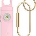 Personal Alarms for Women, College Dorm Room Essentials for Girls | 130dB Siren, Rechargeable, Low Battery Alert, Flashlight, Safety Keychain Gifts for Women, College, Girls, Elders, Kids, Pink