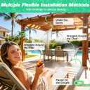Mellbree Misters for Outside Patio, Standing Outdoor Hose Misting Cooling System, Portable Water Mister for Patio, BBQ, Pool, Garden, Bird Bath, Tanning, Mist Sprinkler for Plants, 80 Inch Green