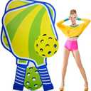 Amyhill 6 Feet Paddle Sport Cardboard Cutout Stand-up Dink Ball Themed Party Decoration Green Ball Backdrop Photo Prop Stand up for Sport Birthday Party Baby Shower Supplies