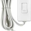 Leviton Table Top Plug in Lamp Dimmer for Dimmable LED, Halogen and Incandescent Bulbs, TBL03-10W, White