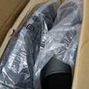 Amazon Basics Office Computer Task Desk Chair with Padded Armrests, Mid-Back, Adjustable, 360 Swivel, Rolling, 275 Pound Capacity, 24.2"D x 24"W x 34.8"H, Black Faux Leather