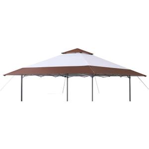 Replacement Cover Compatible with Eagle Peak 13' x 13' Instant Outdoor Canopy Frame, Canopy Cover ONLY, This Particular Replacement Cover Will Not Fit Any Other Models Gazebo, (Brown)