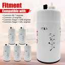 FS20121 Fuel Water Separator Cartridge Filter Compatible with Cummins L9, B6.7, Stage V QSB/QSL engines, Replaces 5444245 5528103, Spin-on,10-Microns, 6PCS