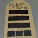 Wooden First and Last Day of School Board Sign - First Day of School Signs | Large Back to Schools Sign for Lasting Memories | Wooden Chalkboard Photo Prop | Portable Reusable Chalkboard Board