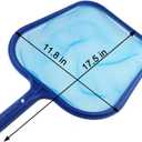 Sunnyglade Swimming Pool Cleaner Supplies/Professional Heavy Duty Pool Leaf Rake Fine Mesh Frame Net/Cleaning Leaf Skim Net (17.5x11.8in)