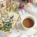2 x Bomichi 16 Sheets Scrapbook Paper, Vintage Decorative Scrapbook Supplies for Junk Journal Card Making Picture Art Collage DIY 4.1x5.8 inches, Plants theme