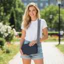 Small Crossbody Bags For Women, RFID Shoulder Bag With Wide Strap