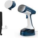 Rowenta, Steamer for Clothes, X-Cel Easy Steam Handheld Steamer, 15 Second Heatup, 5 Ounce Capacity, 1400 Watts, Portable, Ironing, Travel Must Have, Blue Clothes Steamer, DR7130