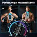 EAST MOUNT Twister Arm Exerciser - Adjustable 22-440lbs Hydraulic Power, Home Chest Expander, Shoulder Muscle Training Fitness Equipment, Arm Enhanced Exercise Strengthener