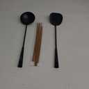 YOSUKATA Pre-Seasoned Wok Utensils Set - Blue Carbon Steel 17-inch Wok Spatula, Wok Ladle, 3 pairs Chopsticks - Durable Asian Cooking Tools
