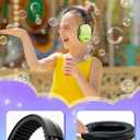 Noise Cancelling Ear Muffs: SNR27.4 Noise Cancelling Headphones for Adults Kids Ear Protection for Monster Jam Autism Sensory Concerts Fireworks- 2 Pack Green & Pink