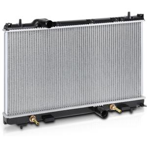 M-AUTO Aluminum Factory Style Radiator Replacement for 2000 2001 Plymouth Dodge Neon 2.0L Automatic Transmission with 1.25" Aluminum Inlet Outlets
