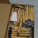 Yeaqee 50 Sets Greenery Baby Shower Pen Gifts for Guest Greenery Woodland Baby Shower Favors Retractable Pens Bamboo Pens Gender Reveal Greeting Cards Souvenirs Prizes