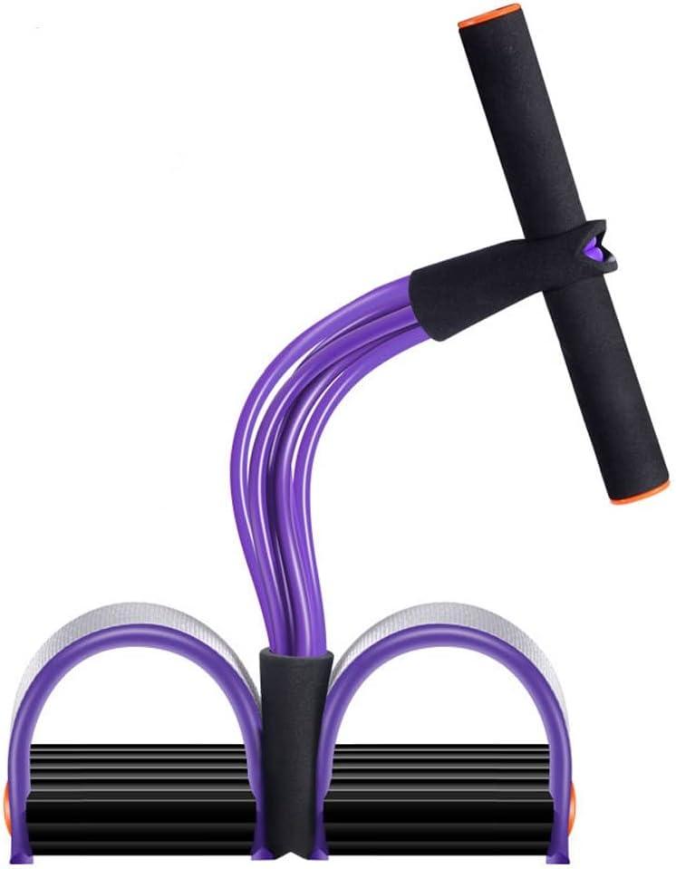 Sit-up Aid Enhanced Six-Tube Tension Rope Multifunctional Pull Rope Pedal Weight Loss Fitness Equipment Home(D)