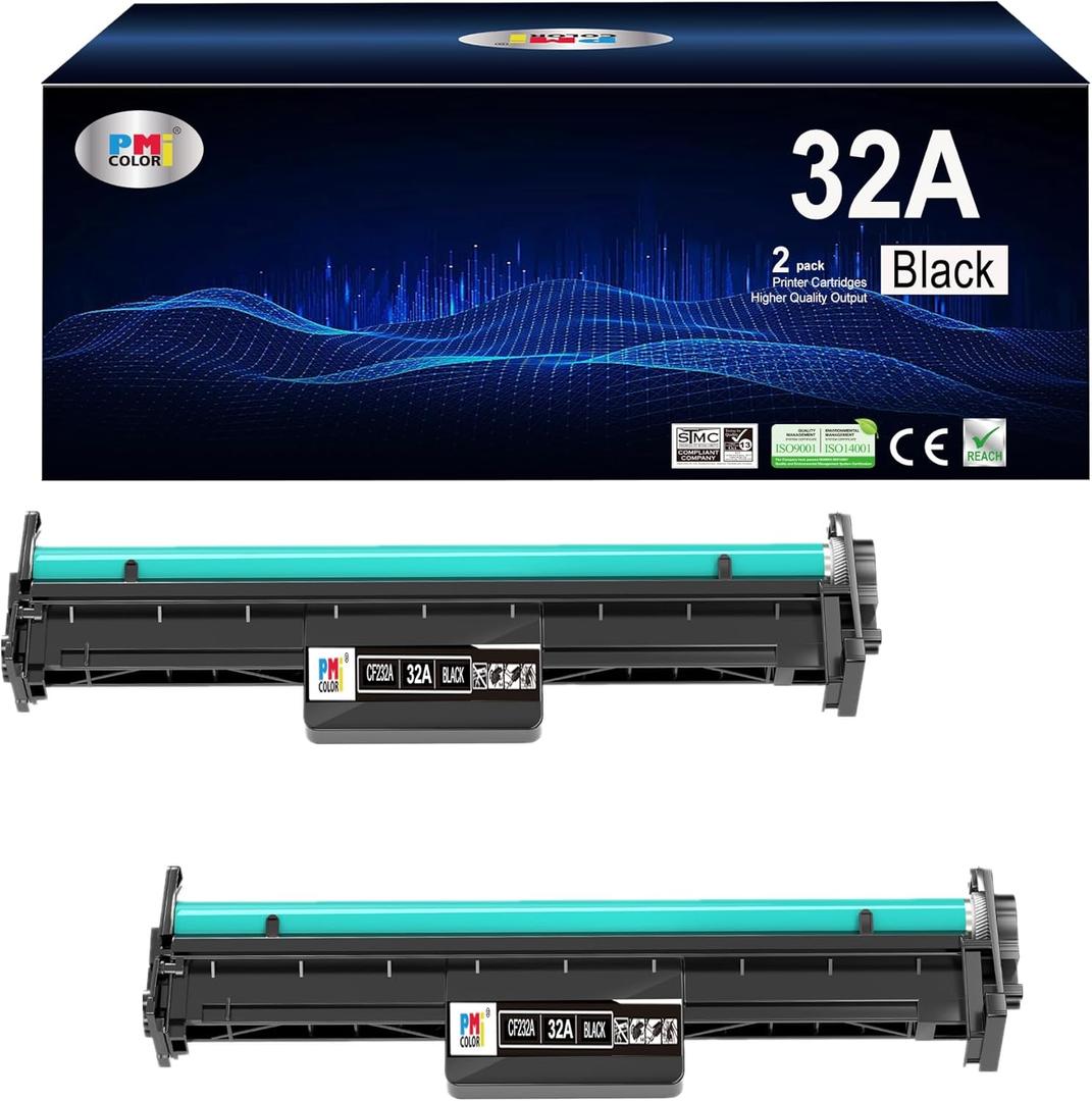 32A Drum Unit CF232A Toner Drums Replacement for HP Pro M203dw M148dw M227fdw M148fdw M118dw M227fdn Printer (2 Pack)
