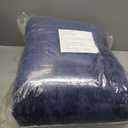 RECYCO Luxury Velvet Quilt Set King Size, Lightweight Velvet Comforter Set, Oversized Bedspread Coverlet Quilted Bedding Set, with 2 Matching Pillow Shams, for All Season, Navy Blue