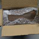 Flatware Organizers Paper Plate Dispenser with Handles, Paper Plate Holder for Kitchen Counter, Wood Rustic Silverware Utensil Caddy, Brown