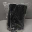 Cesun 1.2 Gallons Small Black Can, Bathroom Garbage Can with Lid and Foot Pedal, Mini Round Wastebasket for Bathroom, Bedroom, Office, 4.5 Liters / 1.2 Gallons, Matte Black