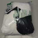 MEGO Fluffy Faux Rabbit Fur Bean Bag Chair Cover(No Filler), Ivory Shaggy Fuzzy Striped Stuffed Animal Storage Beanbag, 3FT Large Furry Ribbed Bean Bag Cover for Bedroom Living Room, Anti-Slip, Beige (Large(38"x38"x40"))