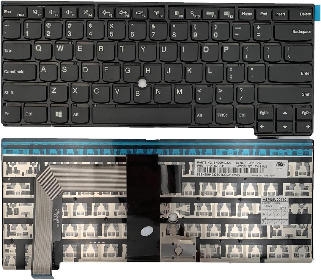 Laptop Replacement US Layout Keyboard for Lenovo Thinkpad T460S T470S 00PA564 01EN682 01EN723 00PA440 00PA522 01YT129 01YR075Without Red Pointer