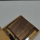 2 PCS Small Wood Adjustable Glass Display Stands for Stained Glass Art Creations, Ceramic Tiles, Plaques, Pictures, Signs, Greeting Cards, Plates, Home, Office Trade Show (3.9 x 3.9 x 0.6 Inch)