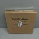 Square Bell Lamp Shades Set of 2, 7.5" x 13" x 10" Medium Beige Shade for Table Lamps Floor Lamps, Fabric Natural Linen Hand Crafted(Spider Fitter), Harp Holders Included, Assembly Required