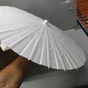 Sanwuta 20 Pcs Paper Umbrella 23.6 Inch Paper Parasol Umbrella DIY Decorative Chinese Japanese Umbrella Vintage Handmade Oil Paper Japanese Parasol for Photo Props Craft Party Wedding