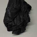 Aiyufeng Moga Extra Long Black Shower Curtain 96 Inch Long, Embossed Texture Fabric Bathroom Shower Curtain, Large Hotel Bath Curtain with 12 Holes, 72Wx96H, Black