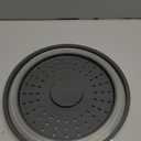 Tovolo Microwave Splatter Cover for Food, Medium (Charcoal) - Collapsible & Vented Silicone Splatter Guard Lid - Microwave Plate & Dish Cover with Handle - BPA-Free Kitchen Gadget for Meal Prep (Medium (10 inch))