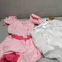 KaKaxi Halloween Costume Evening Dresses with Waist Belts Gloves Hats Golden Crown Leggings Earrings for Women, Size M