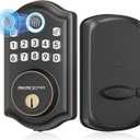 DS10 Fingerprint Door Lock - Keyless Entry Door Lock, Electronic Keypad Deadbolt, Smart Door Lock, Keypad Lock for Front Door, Auto-Lock & One Touch Locking - Oil Rubbed Bronze