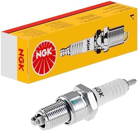 Pack of 2 NGK Genuine BP6ES Spark Plug - silver/white