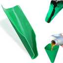 Reused Flexible Foldable Oil Funnel, Multi-Purpose Form a Funnels for Automotive Use, Easy to Clean Small Wide Mouth Funnel for Oil Drain,  Green