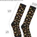 Compression Socks Knee High Circulation Support Socks For Women Men Athletic Running Hiking Travel (One Size, Beer Bottles)
