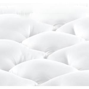 BDEUS King Mattress Pad, Four Leaf Clover Soft Mattress Protector Cover with 21" Deep Pocket for Back Pain Relief, 3D+7D Down Alternative Fill Overfilled, White