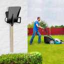 Metal Garden Hose Holder - Heavy Duty Hose Hanger Wall Mounted Water Hose Holder for Outside Yard, Sturdy Hose Reel Hose Hooks for Water Hose, Extension Cords (Black)