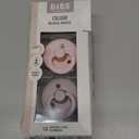 Bibs Pacifiers Color Collection, Set of 2 BPA-Free Latex Pacifiers Made in Europe, Round Nipple Baby Pacifier.