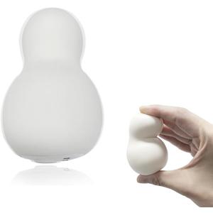 Multifunctional Ultra Soft Squeeze Personal Electric Massager with Vibrating Physical Therapy Massage Ball, Finger Massager for Hand Exercisers Fidget & Relaxation (White)