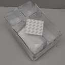 SMARTAKE 13-Piece Drawer Organizer with Non-Slip Silicone Pads, 5-Size Desk Drawer Organizer Trays Storage Tray for Makeup, Jewelries, Utensils in Bedroom Dresser, Office and Kitchen (Clear)