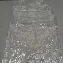 Perfashion Girls Sequin Dress Adjustable Spaghetti Strap Pencil Cami Midi Bodycon Dress Sparkly Party, 12-13Y
