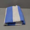 Large Oversized Beach Towel - 35 x 70 Inch Microfiber Pool Towel, Blue Striped Quick Dry Cabana Swim Towel