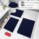 Arotive Bathroom Rugs Mat 47x32, Soft Absorbent Chenille Shaggy Bath Mat