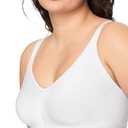 Warner's Women's Easy Does It Underarm-Smoothing with Seamless Stretch Wireless Lightly Lined Comfort Bra Rm3911a, White, M