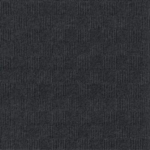 24"x 24" Carpet Tile Peel and Place - Crochet (Black) (60sq.ft.) 15 Tiles