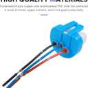 2PCS Headlight Harness,Car Accessories 3 Pin Ceramic Headlight Wiring Harness,Automotive Replacement Electrical Wiring Harnesses,Compatible with Lamps Models of 9007,9004,HB1,and HB5